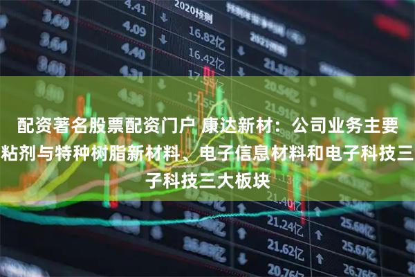 配资著名股票配资门户 康达新材：公司业务主要分为胶粘剂与特种树脂新材料、电子信息材料和电子科技三大板块